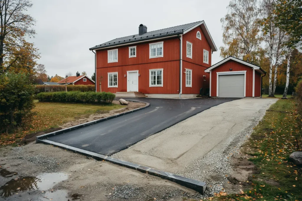 asfaltera garageuppfarten r tt fr n b rjan val av b rlager tjocklek och kantst d f r l ng h llbarhet